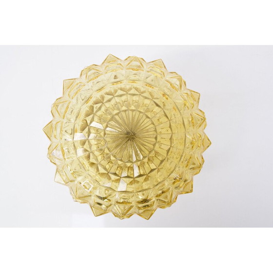 Image 1 of Vintage wandlamp van glas en keramiek, Tsjecho-Slowakije 1960