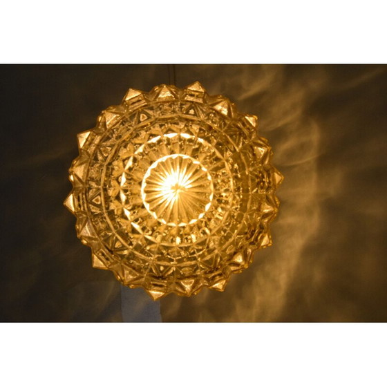 Image 1 of Vintage wandlamp van glas en keramiek, Tsjecho-Slowakije 1960