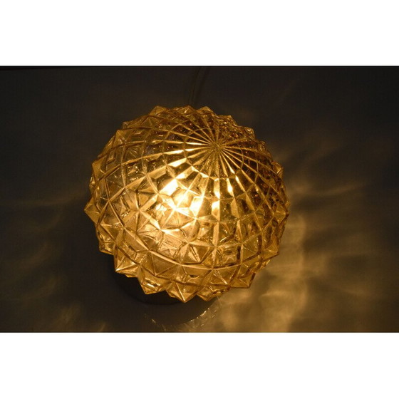 Image 1 of Vintage wandlamp van glas en keramiek, Tsjecho-Slowakije 1960