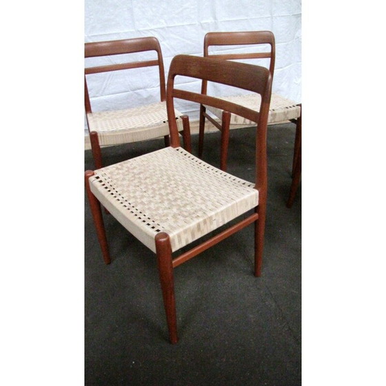 Image 1 of Set van 6 vintage eetkamerstoelen, Deens 1960