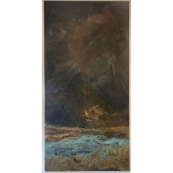 Image 1 of Vintage schilderij "Infinite I" van Frédérique Domergue