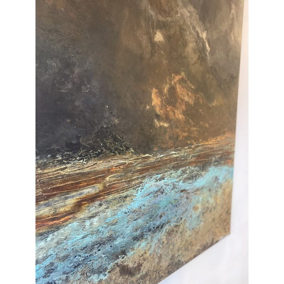 Image 1 of Vintage schilderij "Infinite I" van Frédérique Domergue