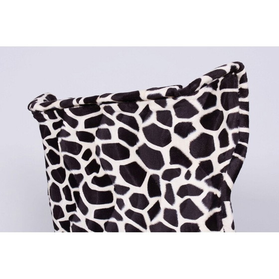 Image 1 of Vintage stoffen wingback fauteuil van Miroslav Navratil, Tsjecho-Slowakije 1950