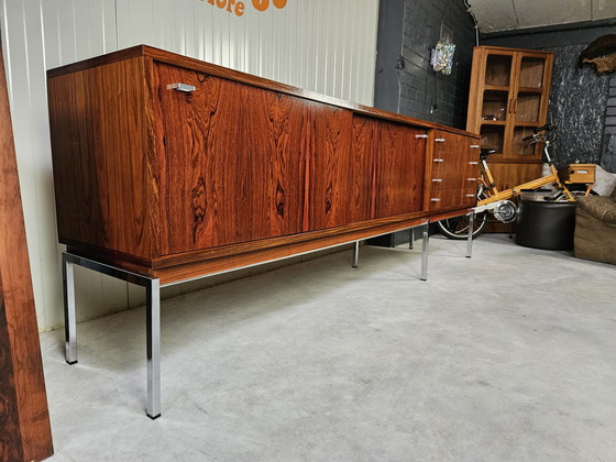 Image 1 of Vintage dressoir palissander/chroom, topstaat