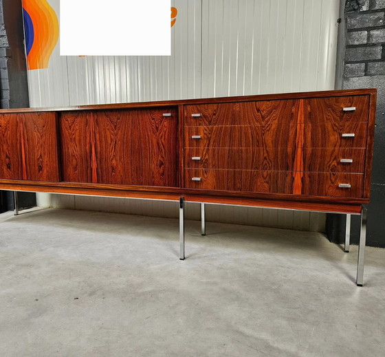 Image 1 of Vintage dressoir palissander/chroom, topstaat