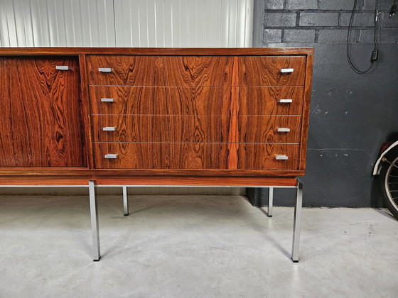 Image 1 of Vintage dressoir palissander/chroom, topstaat