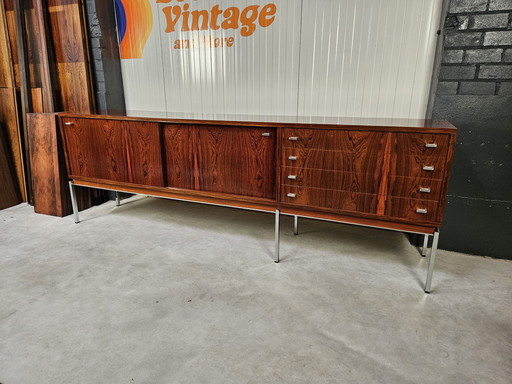 Vintage dressoir palissander/chroom, topstaat