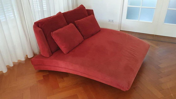 Image 1 of Rolf Benz Long Chair 2800 Lc  Kleur Donkerrood