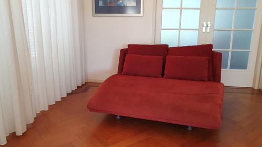 Rolf Benz Long Chair 2800 Lc  Kleur Donkerrood