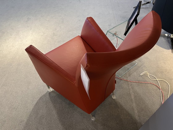 Image 1 of Montis Windy Fauteuil rood leer stoel