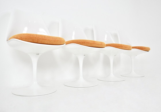 Image 1 of Tulp eetkamerstoelen van Eero Saarinen voor Knoll International, 1970S, set van 4