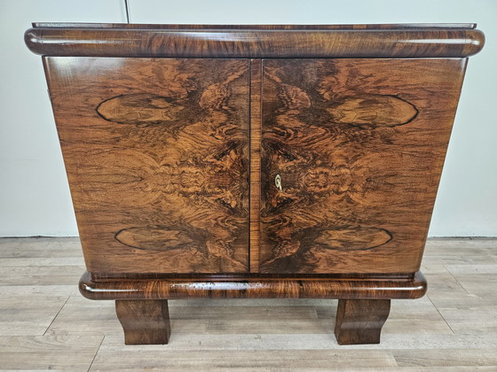 Image 1 of Art Decò Dressoir Voor Woonkamer In Walnoot Briar