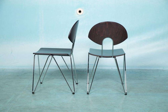 Image 1 of Postmodern Kush & Co stoelen set van 2, minimalist chairs