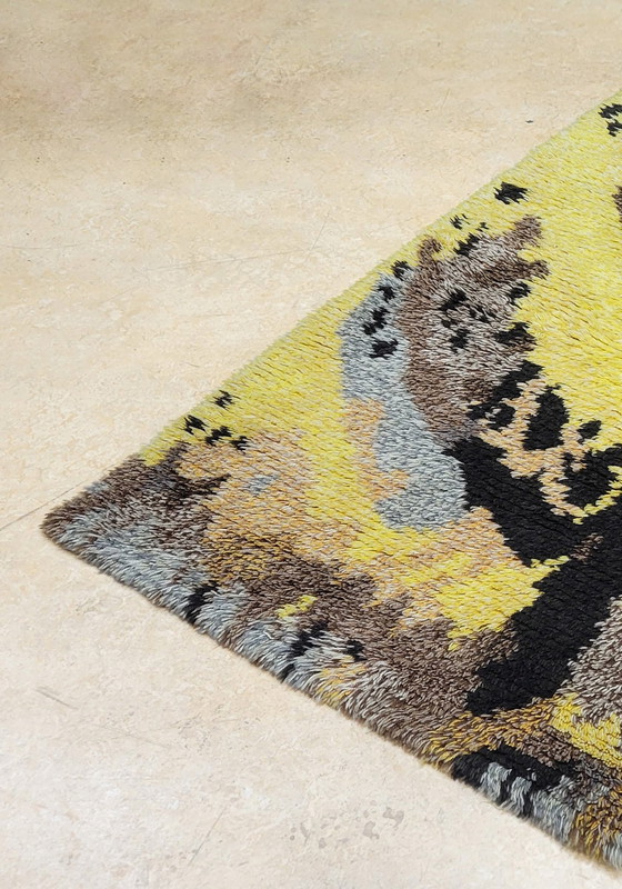 Image 1 of Vintage Hand Geknoopt Decoratief Wollen Vloerkleed