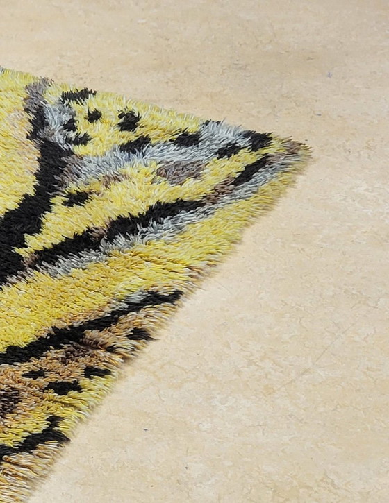 Image 1 of Vintage Hand Geknoopt Decoratief Wollen Vloerkleed