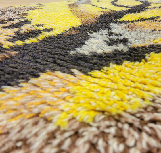 Image 1 of Vintage Hand Geknoopt Decoratief Wollen Vloerkleed