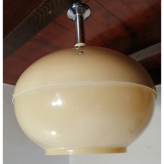 Image 1 of Vintage hanglamp van geel plastic, 1970