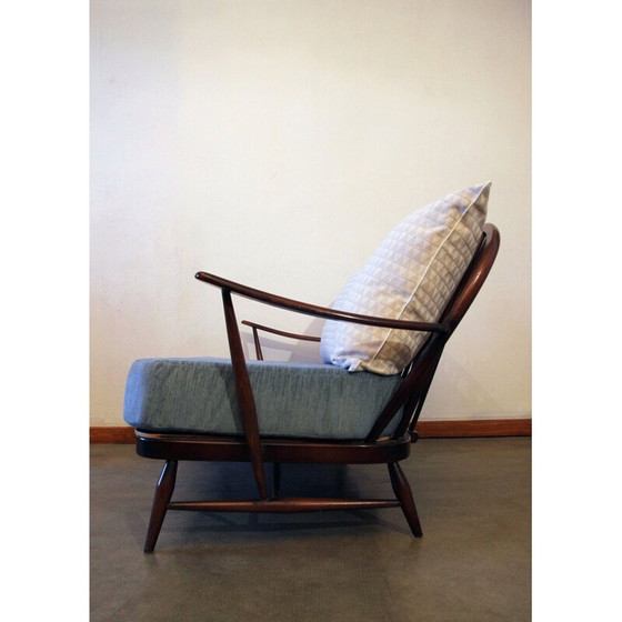 Image 1 of Ercol vintage pastelblauwe bank