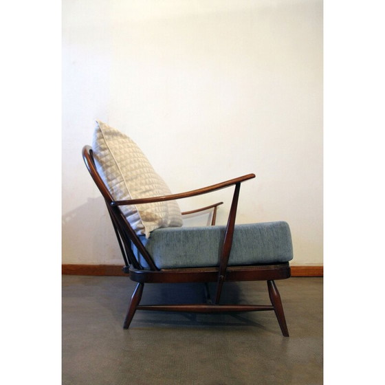 Image 1 of Ercol vintage pastelblauwe bank