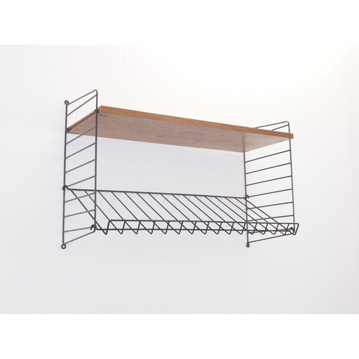 Vintage plank voor Nisse String in teak en metaal 1950