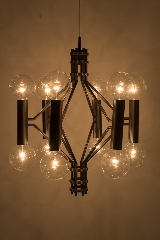 Vintage brutalistische hanglamp