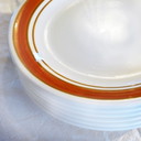 Set Van 6 Handgeschilderde Dessertbordjes San Giovanni Valdarno - Made In Italy 