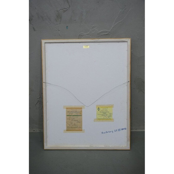 Image 1 of Vintage handgesigneerde litho van Gösta Werner, 1972