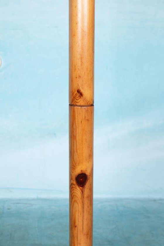 Image 1 of Space age 70s kapstok Pine, minimalist coat rack organic
