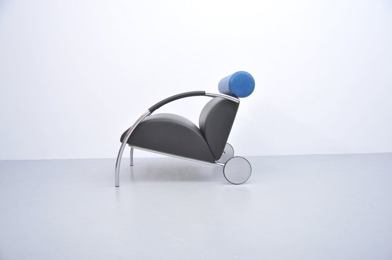 Image 1 of Peter Maly Fiets Fauteuil Cor Leer 1980