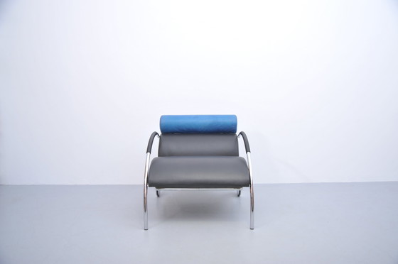 Image 1 of Peter Maly Fiets Fauteuil Cor Leer 1980