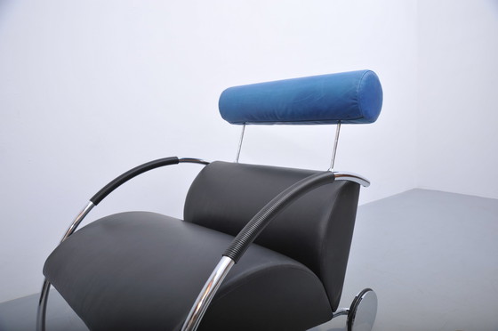 Image 1 of Peter Maly Fiets Fauteuil Cor Leer 1980