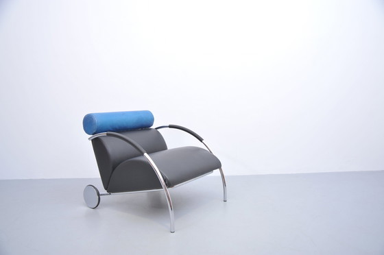 Image 1 of Peter Maly Fiets Fauteuil Cor Leer 1980