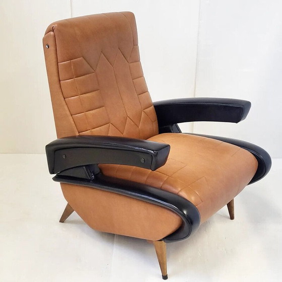 Image 1 of Vintage fauteuil met rubberen punt, 1950