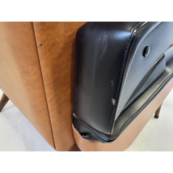 Image 1 of Vintage fauteuil met rubberen punt, 1950