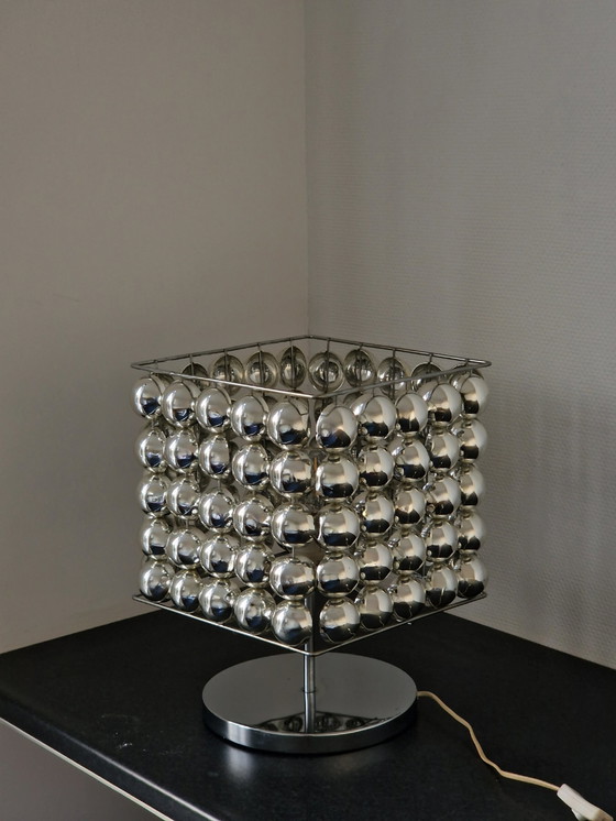 Image 1 of "Bubble Lamp" - Kare Design 1970S - Tafellamp Spiegelbollen