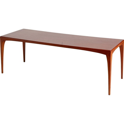 Vintage massief teakhouten salontafel model 165 door Erling Torvits, Denemarken