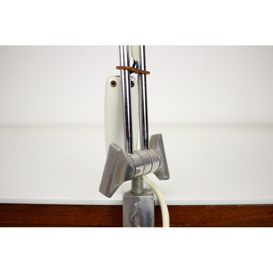 Image 1 of Vintage "Vas Femipari" verstelbare tafellamp in metaal en chroom, Polen 1960