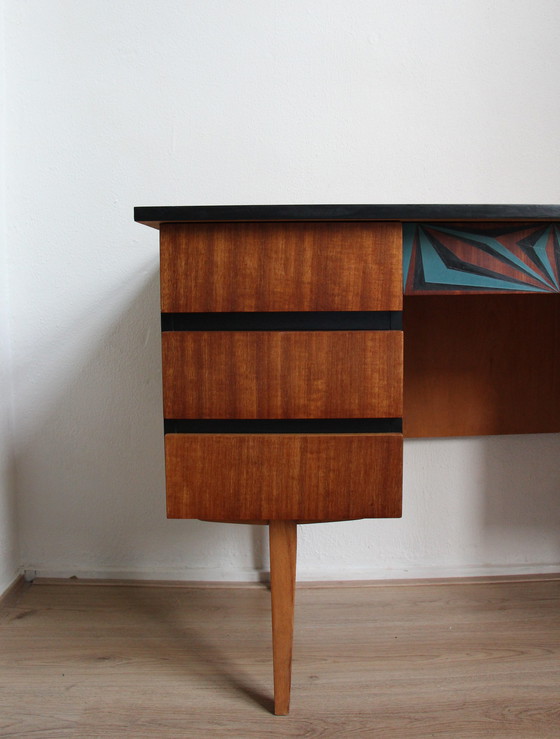 Image 1 of Vintage mid-century bureau Studio Opknappers