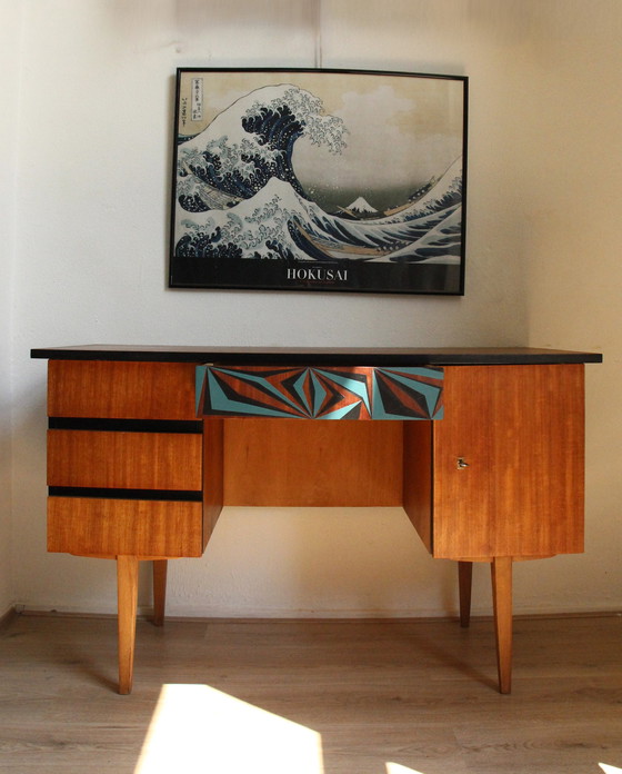 Image 1 of Vintage mid-century bureau Studio Opknappers