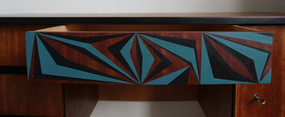 Image 1 of Vintage mid-century bureau Studio Opknappers