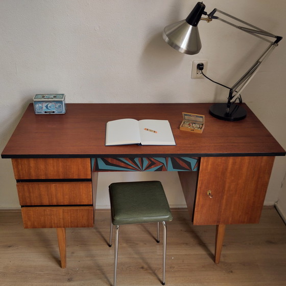 Image 1 of Vintage mid-century bureau Studio Opknappers