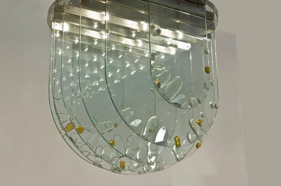 Image 1 of Plafondlamp van Rene Roubicek voor Hotel Brno, Tsjechië 1960