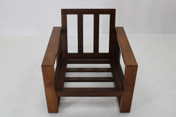 Image 1 of 1970S Paar beuken fauteuils van Miroslav Navratil "Daria", Tsjecho-Slowakije