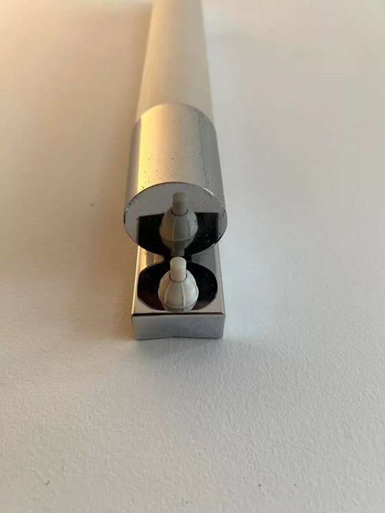 Image 1 of Modernistische wandlamp Vintage Verchroomd Metaal Frankrijk 1930