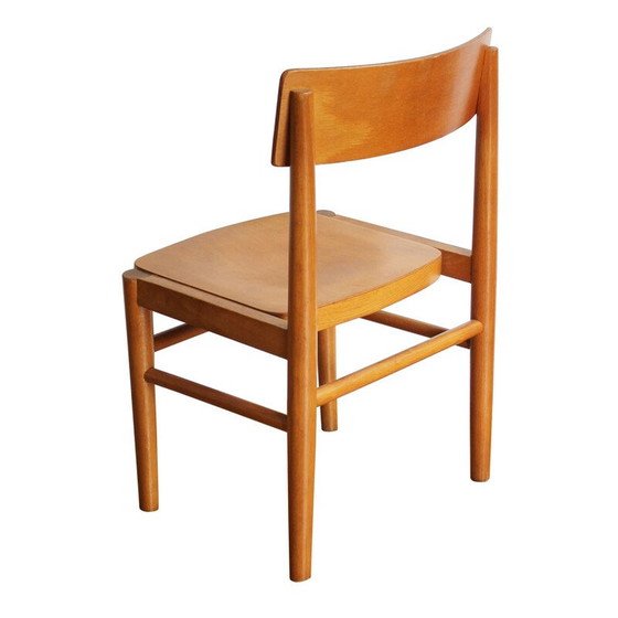 Image 1 of Vintage kinderstoel in beuken voor Ton Meubels, jaren 1970