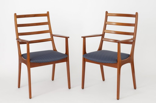 2 Teakhouten eetkamerstoelen 1960 van KS Mobler, Denemarken