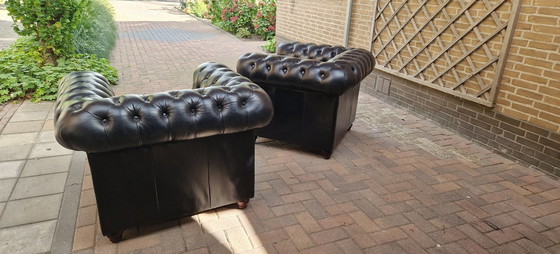 Image 1 of 2x Chesterfield fauteuil