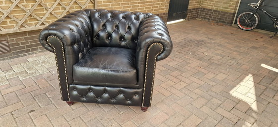 Image 1 of 2x Chesterfield fauteuil