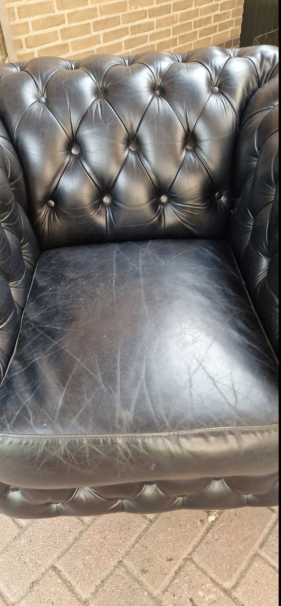 Image 1 of 2x Chesterfield fauteuil