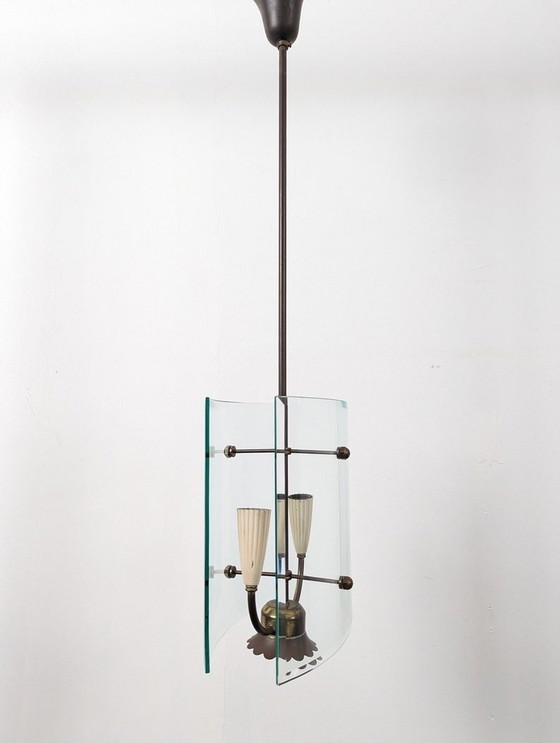 Image 1 of Mid Century Design Lamp van Pietro Chiesa voor Fontana Arte